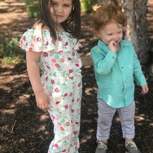 floral romper size 5t old navy
